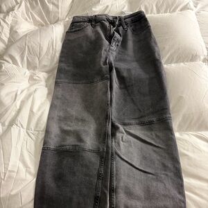 Hollister Straight Leg Jeans in Washed Black